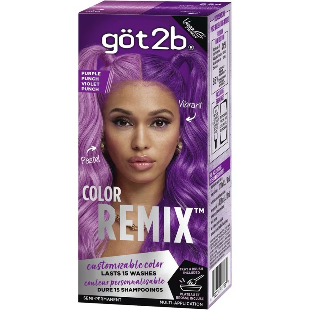 Got2b - 3pack - Color Remix Purple Hair Dye - Picture 2 of 6